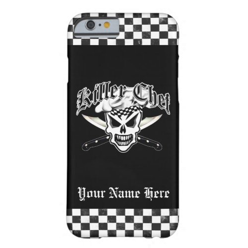 Chef Skull and Crossed Chef Knives 2 Barely There iPhone 6 Case
