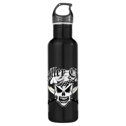 Chef Skull and Crossed Chef Knives 2 Water Bottle