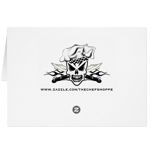 Chef Skull and Flaming Chef Knives 2 (Back Horizontal)