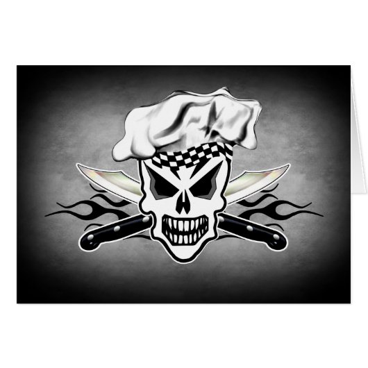 Chef Skull and Flaming Chef Knives 2 (Front Horizontal)