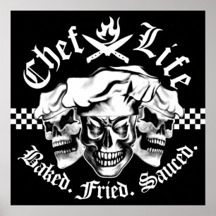 Chef Skull Trio: Chef Life Poster