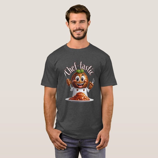 Chef-tastic Meatball Magic T-Shirt (Front Full)