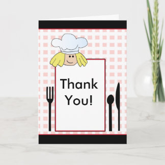 Chef Thank You Card
