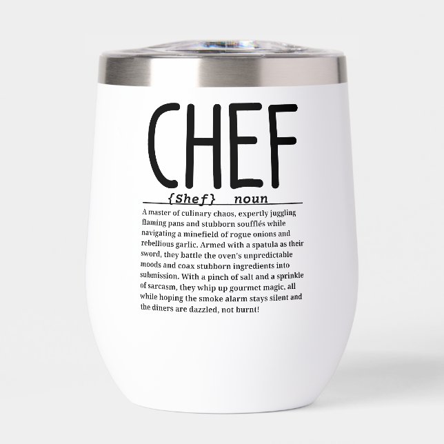 Chef Thermal Wine Tumbler (Front)