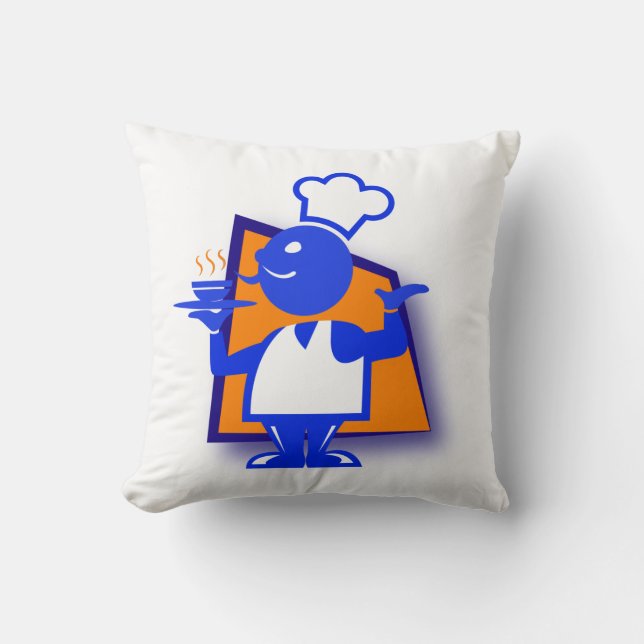 Chef Throw Pillow (Front)