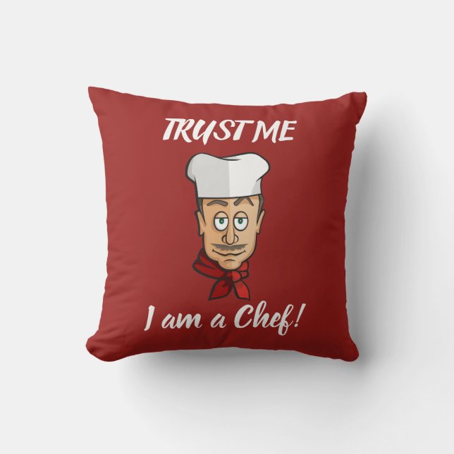 Chef Throw Pillow (Front)