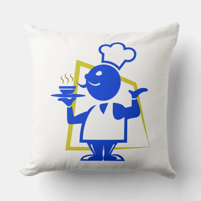 Chef Throw Pillow (Front)