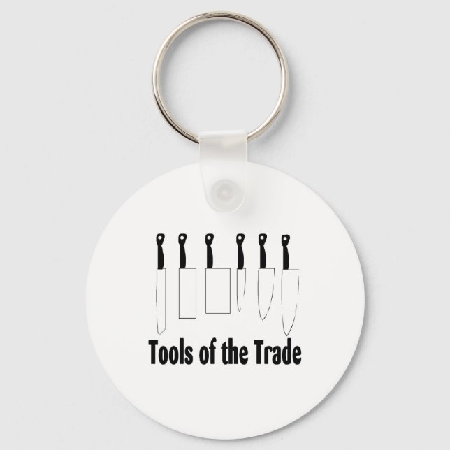 Chef Tools of the Trade Knives Keychain (Front)