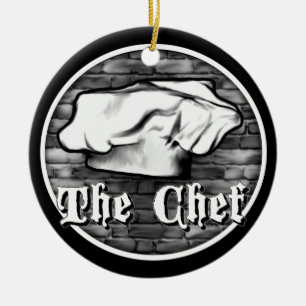 Chef Toque Ceramic Ornament