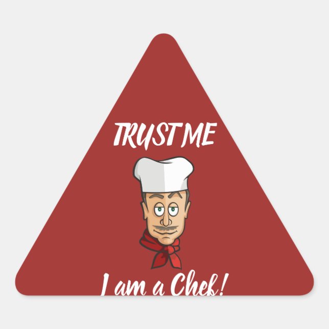 Chef Triangle Sticker (Front)