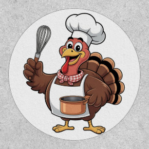 Chef Turkey Thanksgiving Cook Gobbler Patch