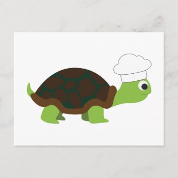 Chef Turtle Postcard by Egg_Tooth at Zazzle