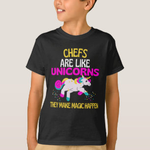 Chef Unicorn , Magical Unicorn Chefs Cooks T-Shirt