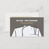 Chef Uniform and Whisk Catering Business Card (Front/Back)