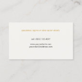 Chef Uniform and Whisk Catering Business Card (Back)