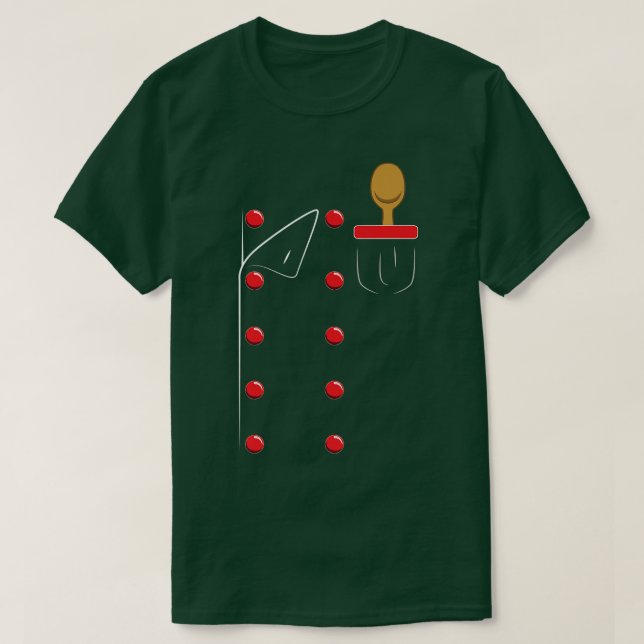 Chef Uniform Jacket Faux Cook CookingT-Shirt T-Shirt (Design Front)