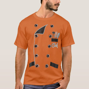 Chef Uniform Jacket Faux Funny Co for Cong T-Shirt