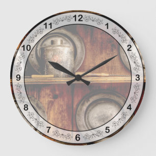 Chef - Utensils - In the Cupboard Large Clock