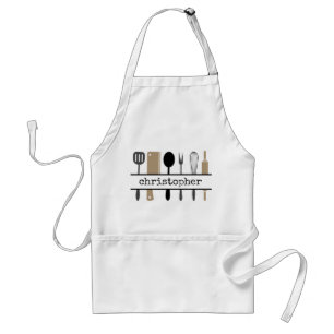 Chef Utensils Personalized Adult Apron