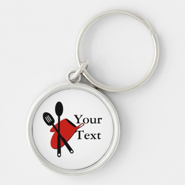 Chef Utensils Premium  Keychain (Front)