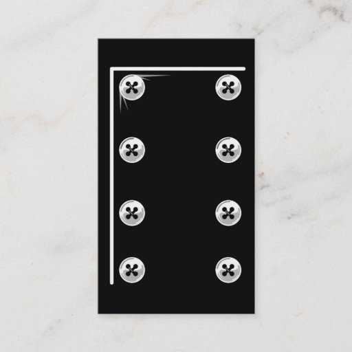 Customizable Chef  white buttons business card