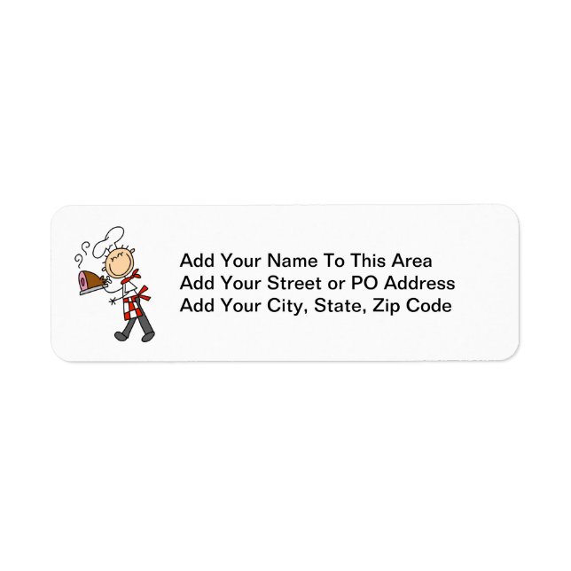 Chef With Baked Ham Label (Front)