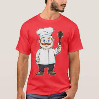 Chef with Chefs hat Soup spoon T-Shirt