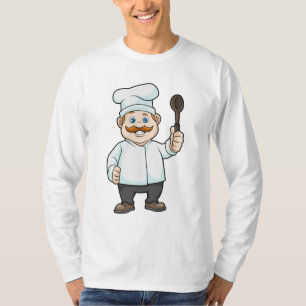 Chef with Chef's hat & Soup spoon T-Shirt