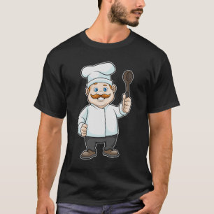 Chef with Chef's hat & Soup spoon T-Shirt