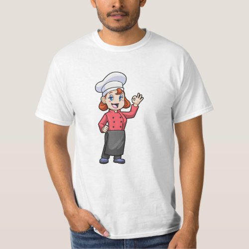 Chef with Cooking apron T_Shirt