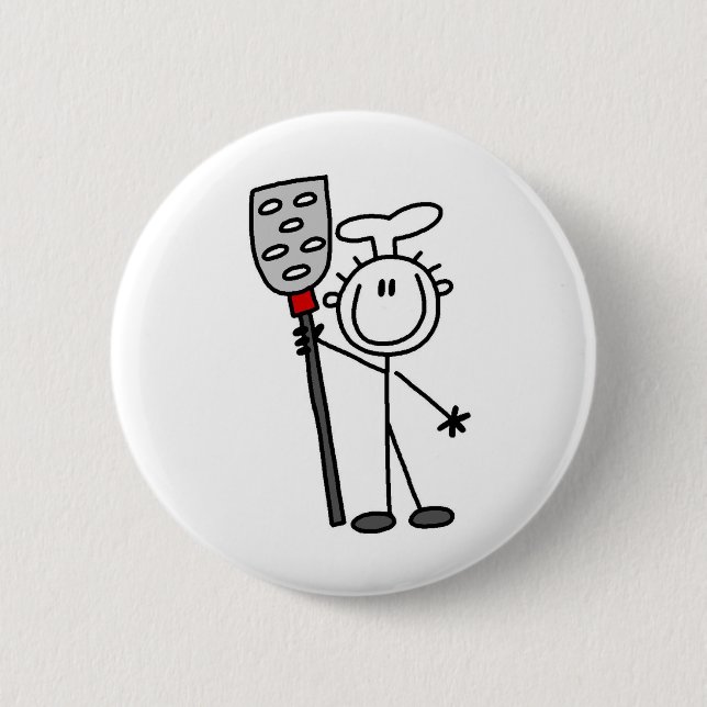 Chef with Spatula Button (Front)