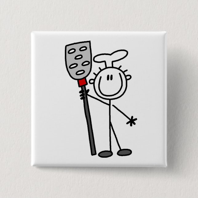 Chef With Spatula Button (Front)
