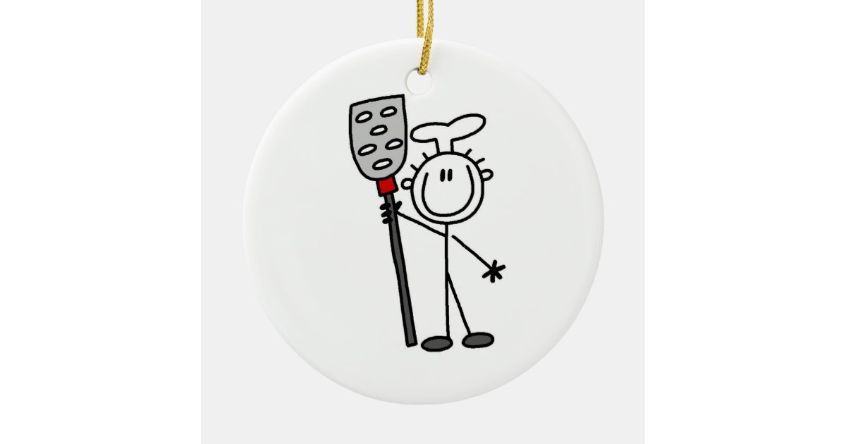 Chef With Spatula Ceramic Ornament Zazzle