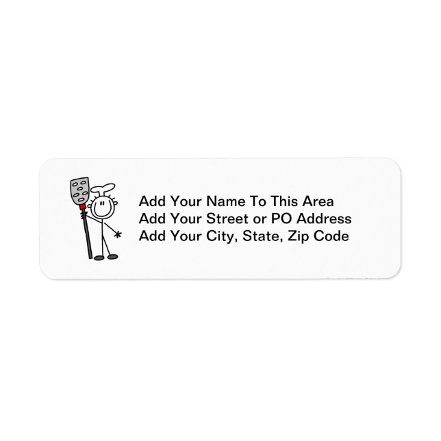 Chef With Spatula Label (Front)