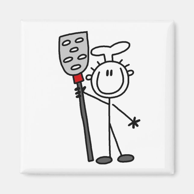 Chef With Spatula Magnet (Front)