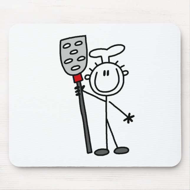 Chef With Spatula Mouse Pad (Front)
