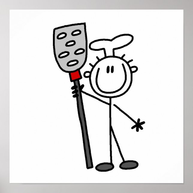 Chef With Spatula Poster (Front)