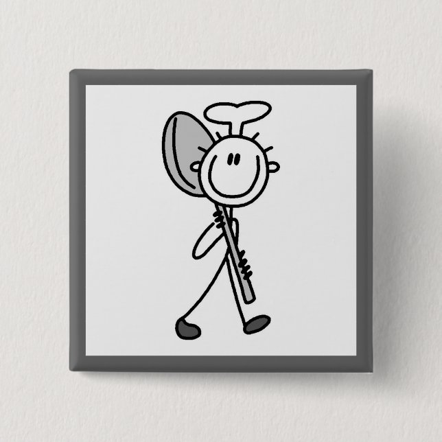 Chef With Spoon Button (Front)