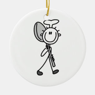 Chef With Spoon Ceramic Ornament