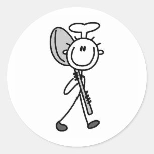 Chef with Spoon Classic Round Sticker