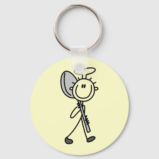 Chef With Spoon Keychain (Front)