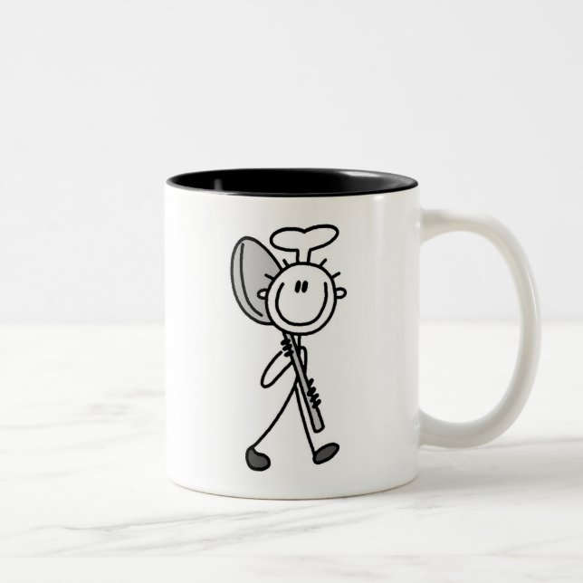 Chef With Spoon Two-Tone Coffee Mug (Right)