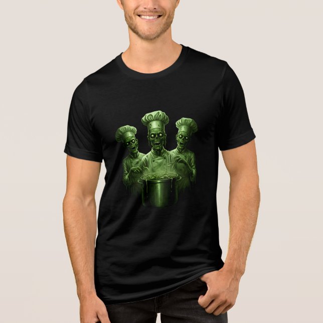 Chef Zombies Tri-Blend Shirt (Front)