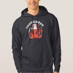 Chefalopod Octopus Chef Funny Pun Hoodie