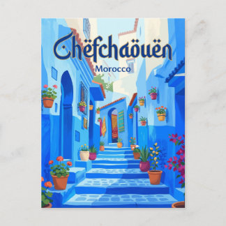 Chefchaouen Medina Morocco Postcard