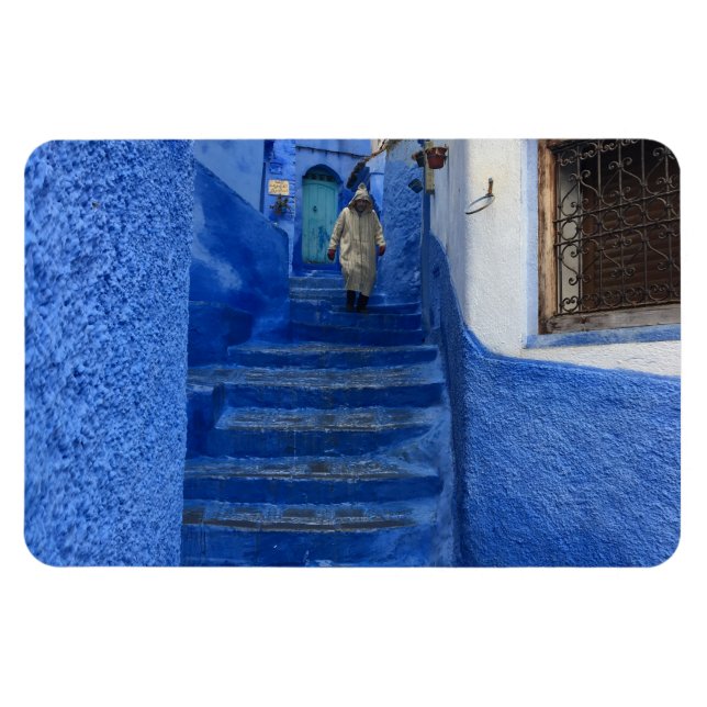 Chefchaouen - the blue city of Morocco Magnet (Horizontal)