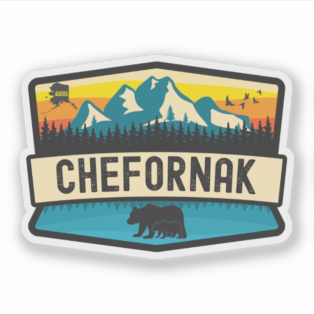 Chefornak, Alaska Sticker (Front)