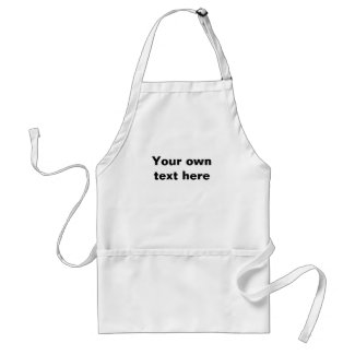 Chef's apron to customize with your text.