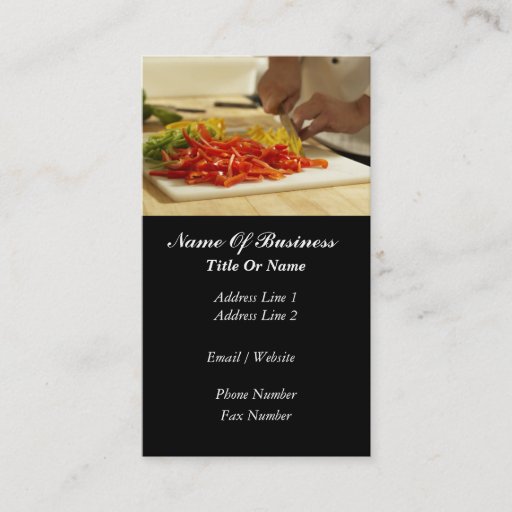 Customizable Chefs Business Card