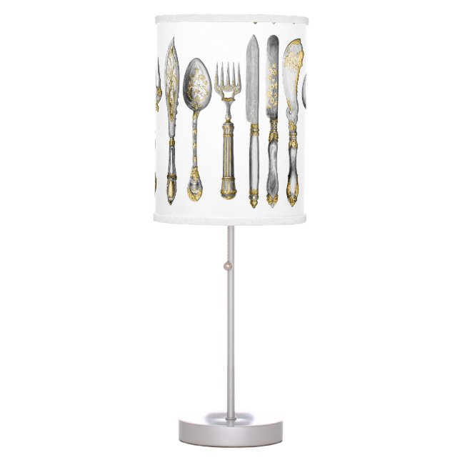 chefs catering cutlery business table lamp (Front)